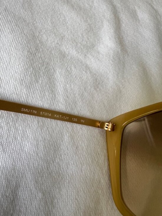 Miu Miu MU11NS KAT-1J1 WOMANS Withe Gold SUNGLASSES main image 6
